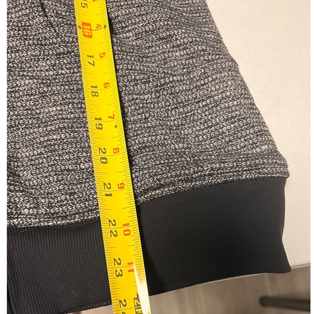 Lululemon Daily Yoga Jacket Womens 6 Coco Pique Black Gray Full Zip Thumbholes - Picture 6 of 14